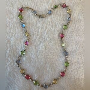 Bezel Set Crystals Kid’s Vintage Necklace‎